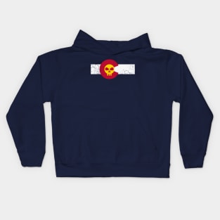 Colorado Flag Sun Kids Hoodie